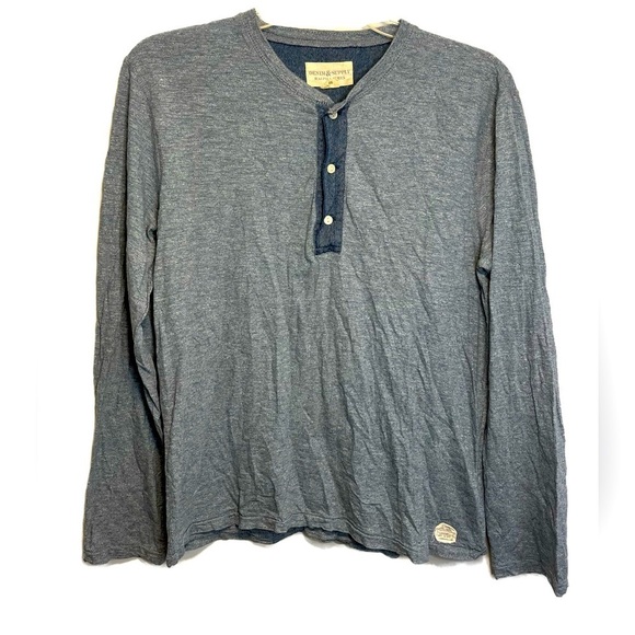 Ralph Lauren Denim & Supply Long Sleeve V-Neck Sz L - Picture 1 of 7